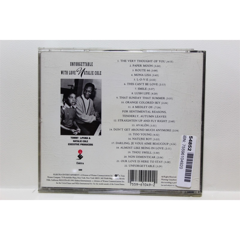 Natalie Cole Unforgettable CD, Compact Disc