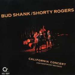 Bud Shank; Shorty Rogers California Concert CD, Compact Disc