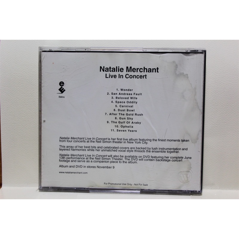 Natalie Merchant Live In Concert CD, Compact Disc