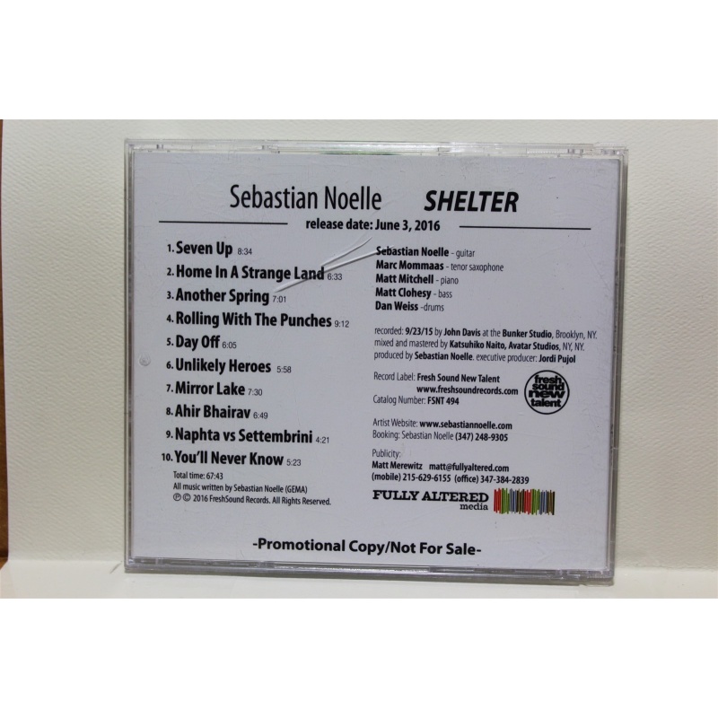 Sebastian Noelle Shelter CD, Compact Disc