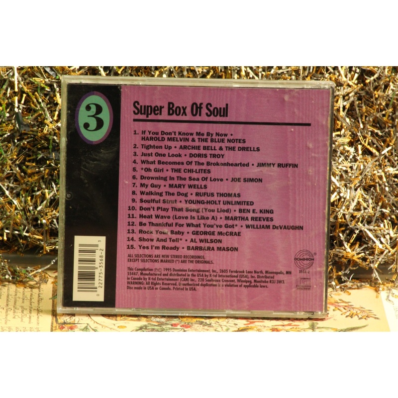 Various Artists - Super Box Of Soul - Disk 3 #3673 (1995, CD) Empty Case Only
