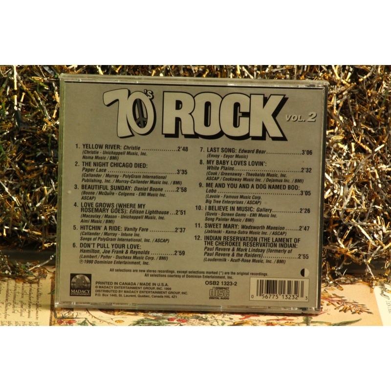 Various Artists - 70s Rock - Vol. 2 #3688 (1997, CD) Empty Case Only