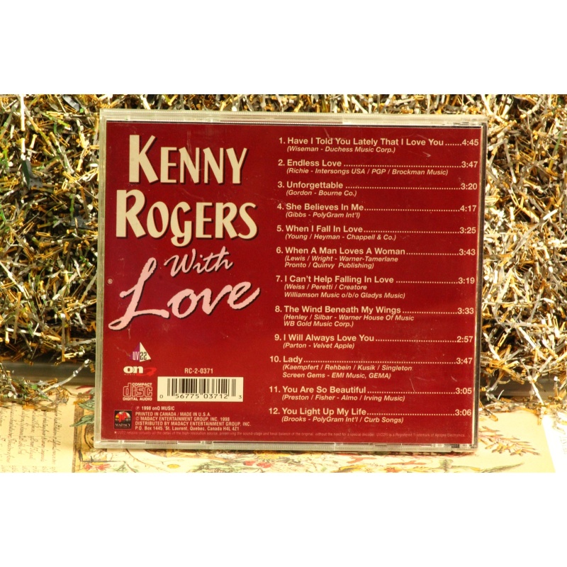 Kenny Rogers - With Love #3694 (1999, CD) Empty Case Only