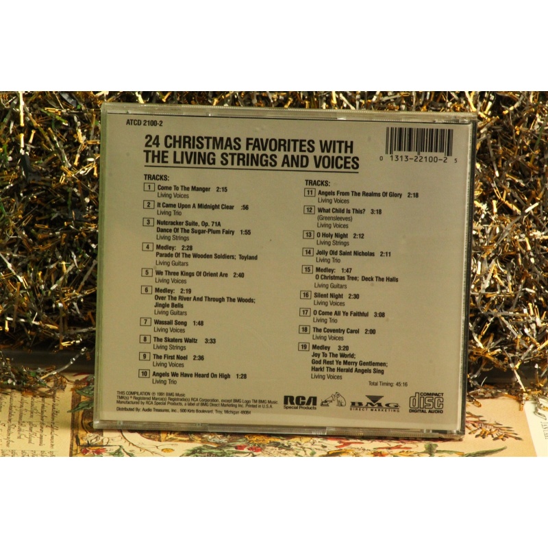 The Living Strings and Voices 24 Christmas Favorites #3701 (CD) Empty Case Only