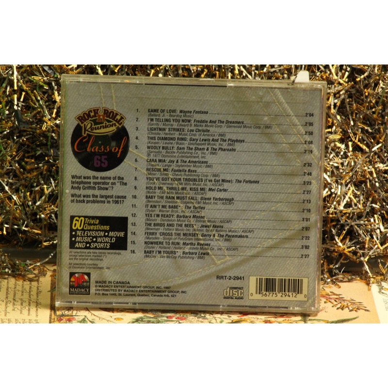 Various Artists - Rock n Roll Reunion Class Of 65 #3706 (, CD) Empty Case Only
