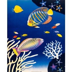 (16 x 20) Art Print PP2387 T. Klar - Tríptico tropical II