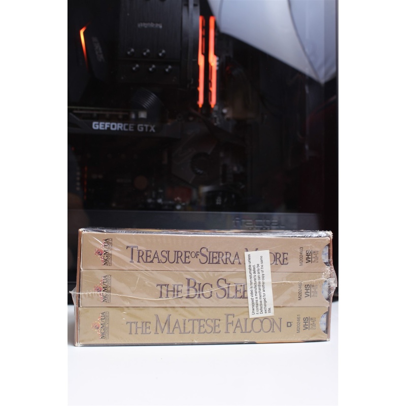 Humphrey Bogart Collection (VHS, 1992, 3-Tape Set)