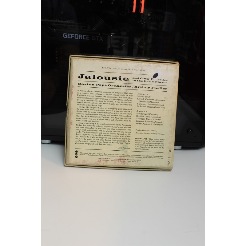 Jalousie Reel-To-Reel The Boston Pops Orchestra; Arthur Fiedler