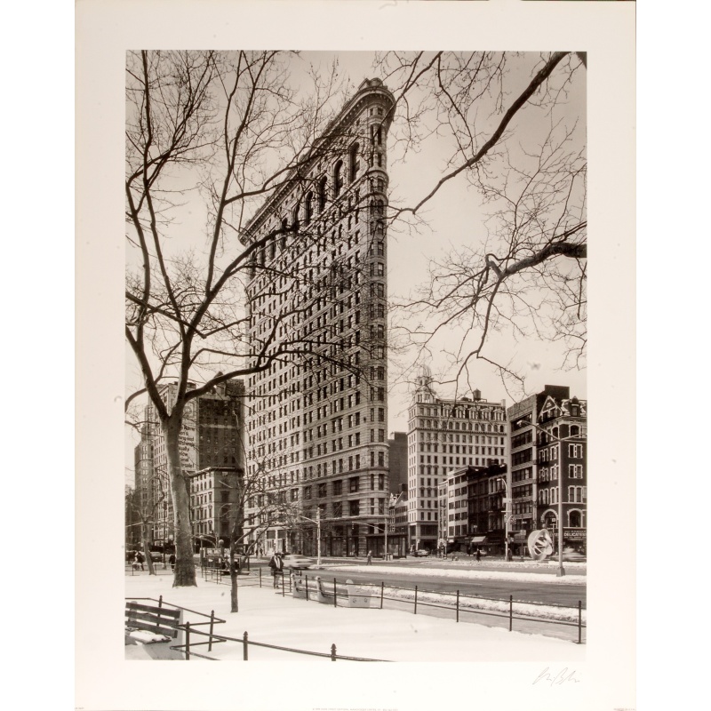 (22 x 28) Art Print CB0601 Chris Bliss - Flat Iron Building