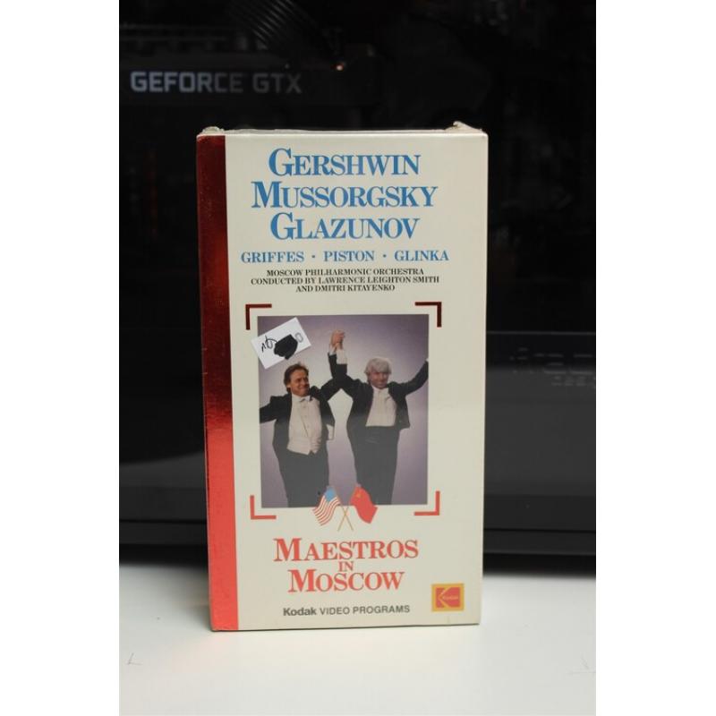 Vhs Tape: Maestros In Moscow / Gregory Peck Kodak Classical Ger 