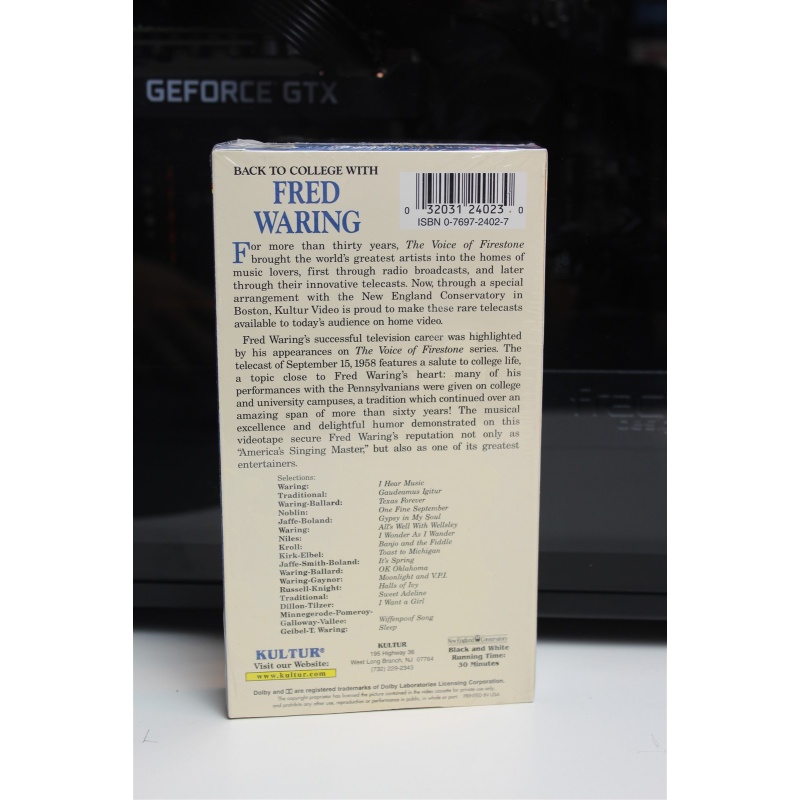 Back To College With Fred Waring Vhs (0, VHS) -