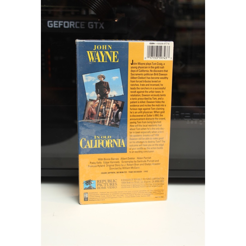 In Old California (1942, VHS) - Drama; Adventure; Western; Roma