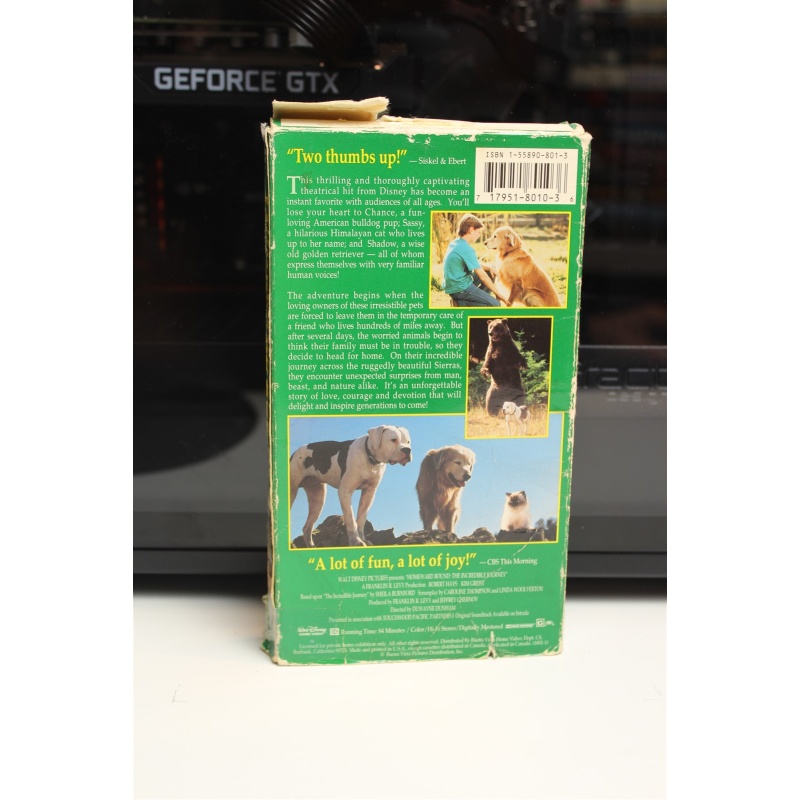 Homeward Bound: The Incredible Journey (1993, VHS) - Comedy; Dr
