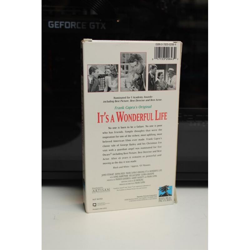 It's A Wonderful Life (1946, VHS) - Drama; Family; Fantasy 