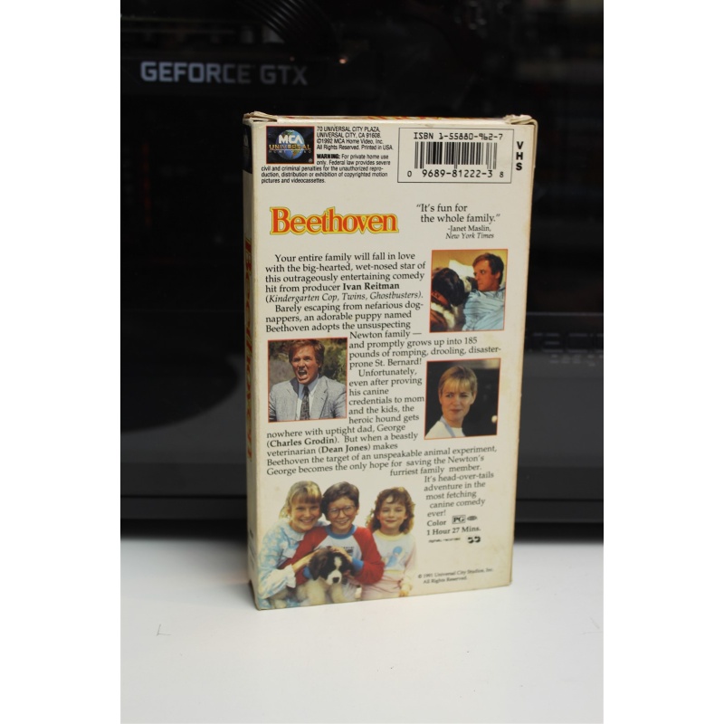 Beethoven (1992, VHS) - Comedy; Drama; Family