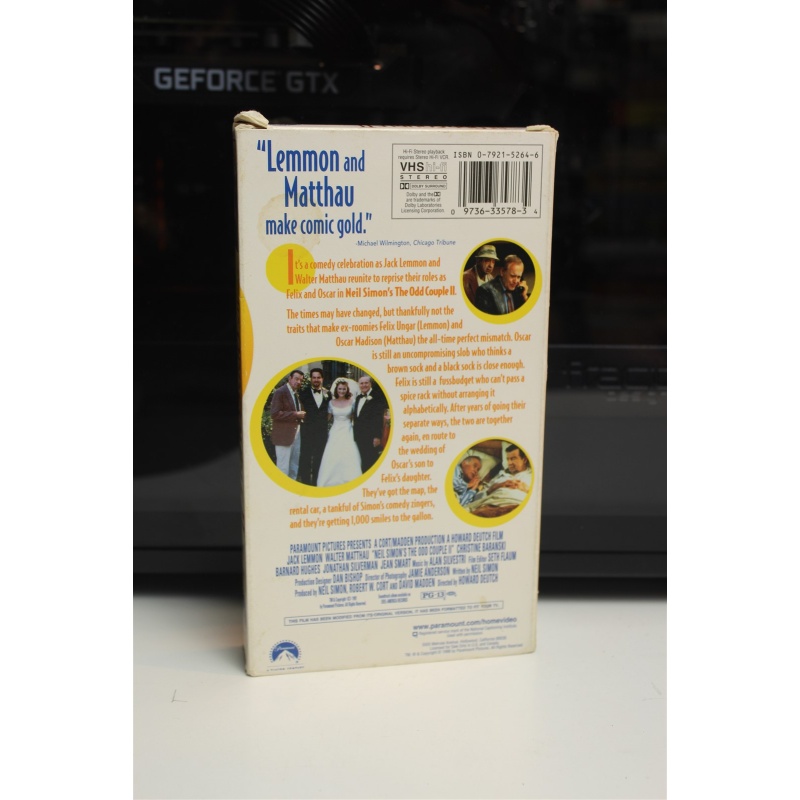 The Odd Couple Ii (1998, VHS) - Comedy; Adventure
