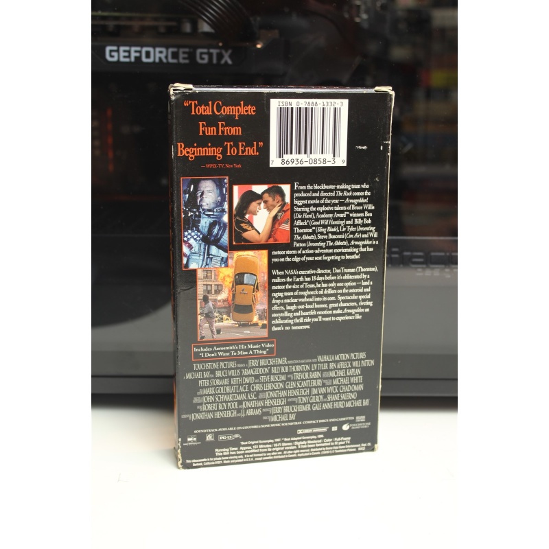 Armageddon (1998, VHS) - Adventure; Science Fiction; Thriller;