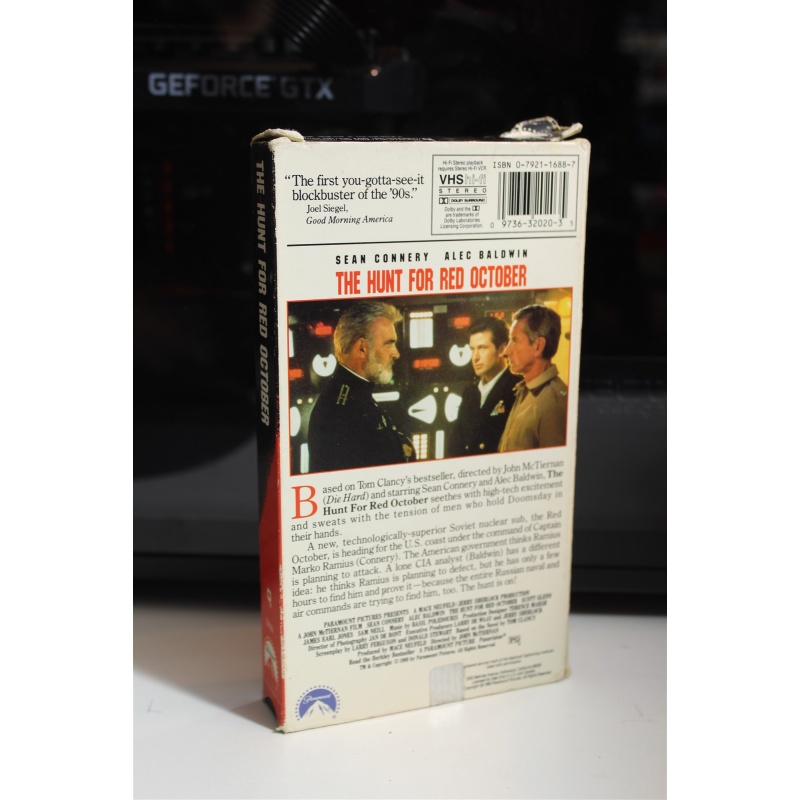 The Hunt For Red October VHS Adventure; Thriller; Action