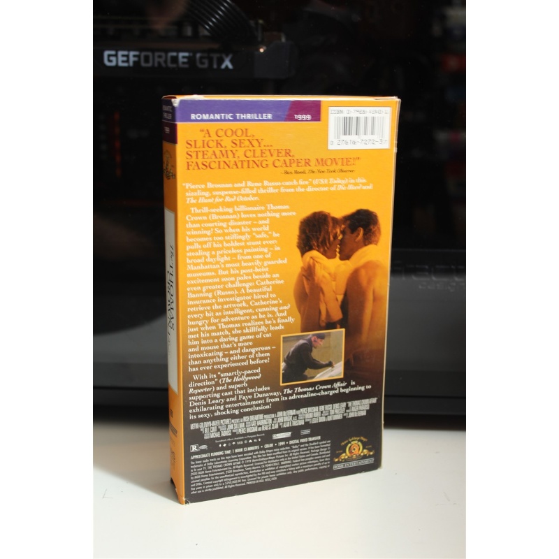 The Thomas Crown Affair VHS Thriller; Romance; Crime