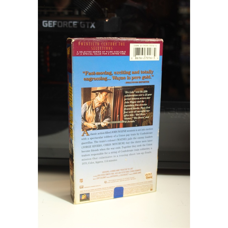 Rio Lobo VHS Adventure; Western; War; Romance
