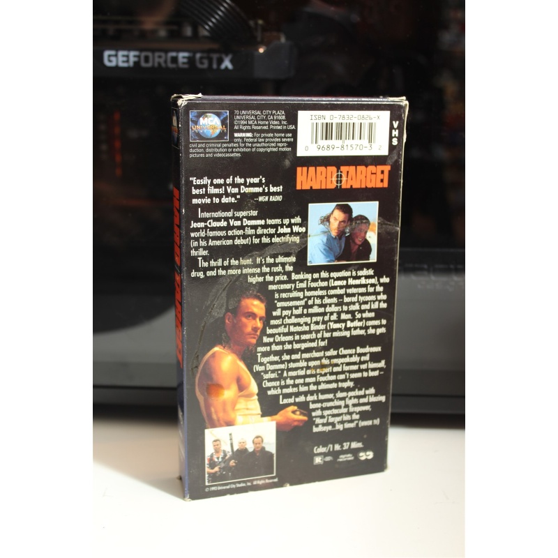 Hard Target VHS Drama; Adventure; Thriller; Action
