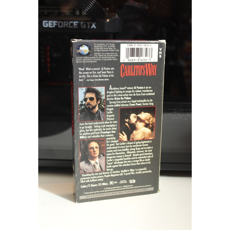 Carlitos Way VHS Drama; Thriller; Crime