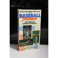 Baseball Funnies The Unofficial Baseball Handbook VHS  