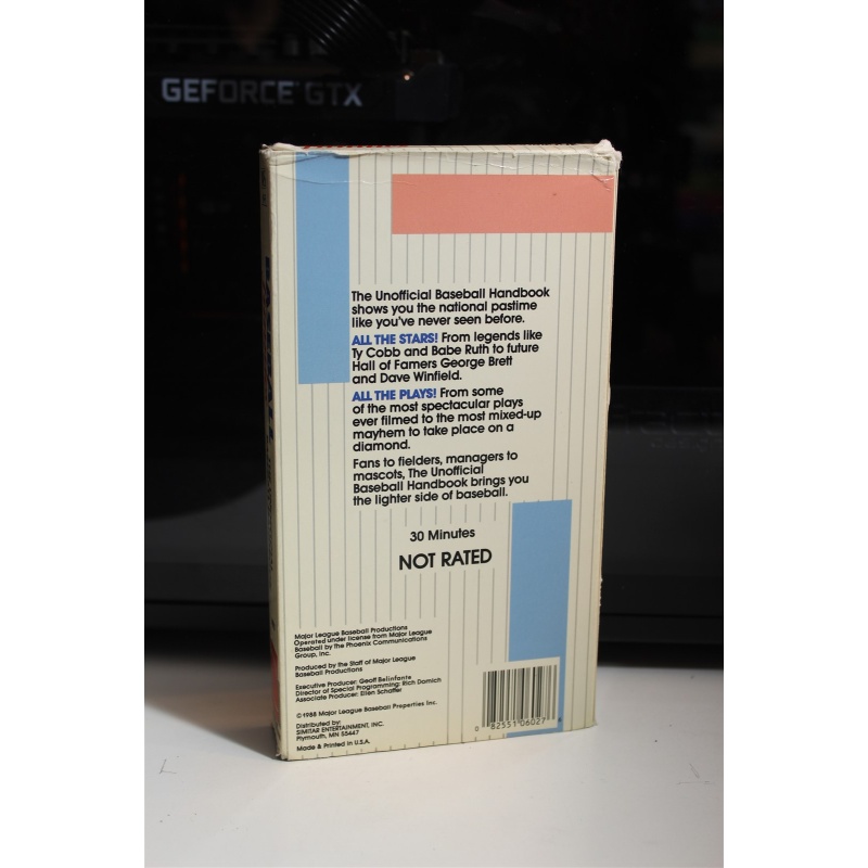 Baseball Funnies The Unofficial Baseball Handbook VHS