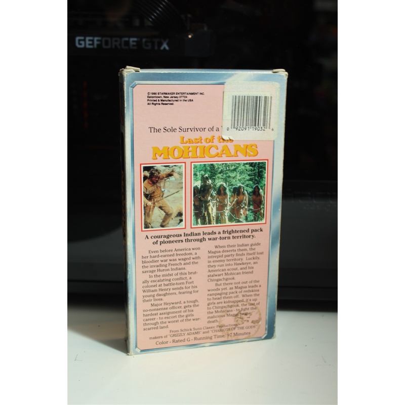 Last Of The Mohicans VHS Adventure; War; Action