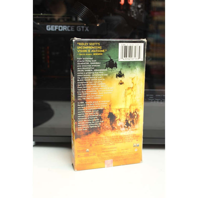 Black Hawk Down VHS Drama; War; History