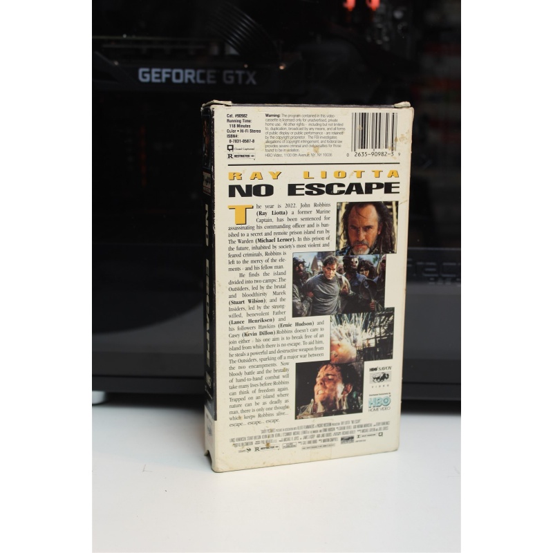 No Escape VHS Drama; Science Fiction; Thriller; Action