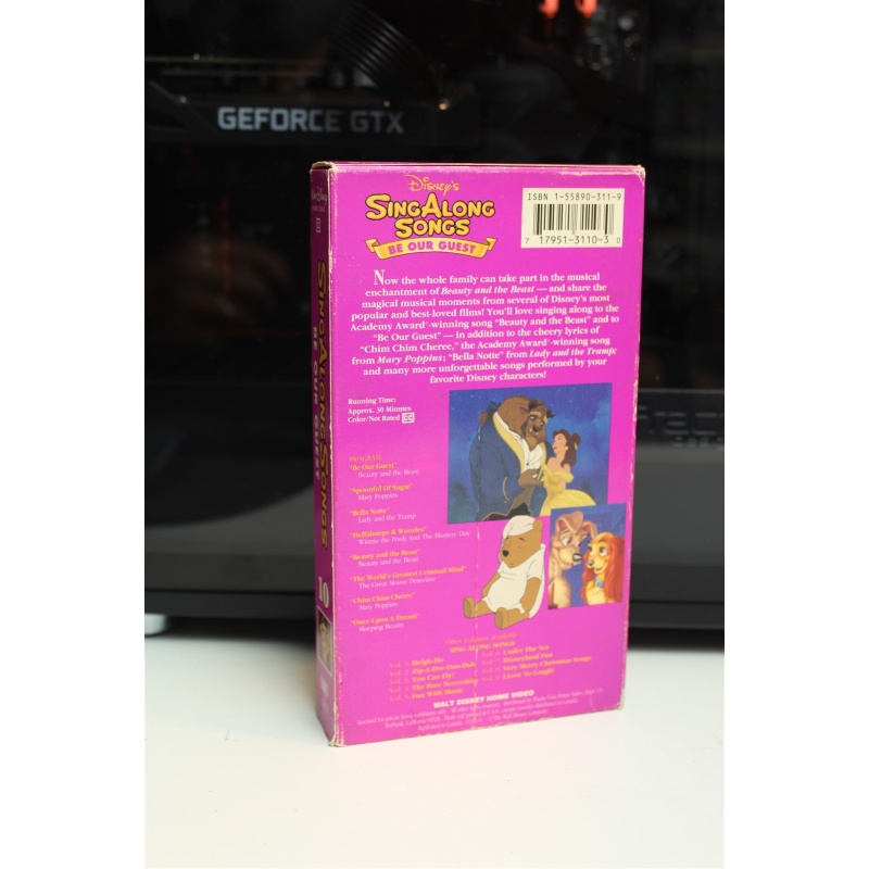 Disney Sing-Along-Songs: Be Our Guest VHS Animation; Family; Mu