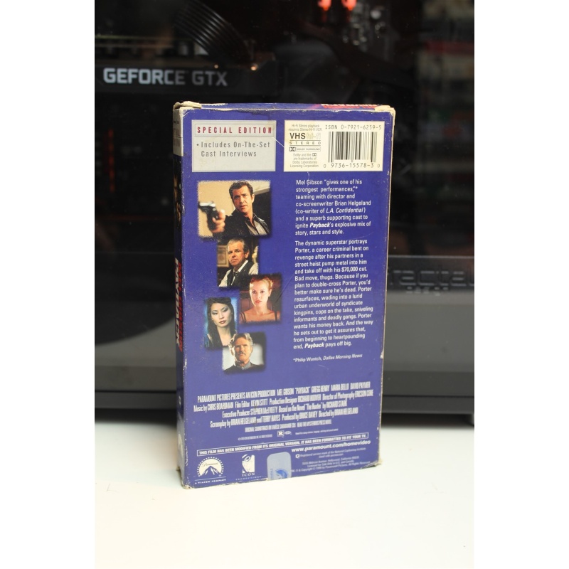 Payback VHS Drama; Thriller; Crime; Action