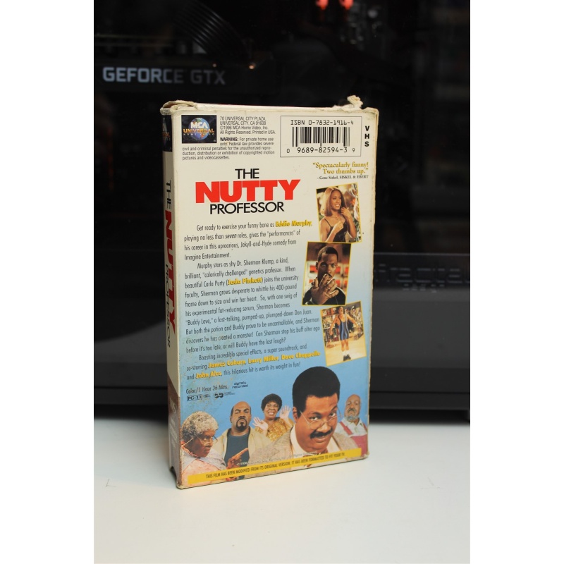 The Nutty Professor VHS Comedy; Science Fiction; Romance