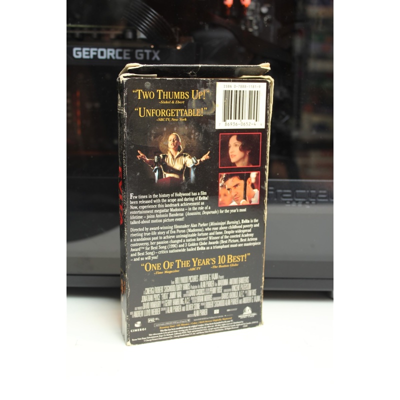 Evita VHS Drama; Musical; History; Biography