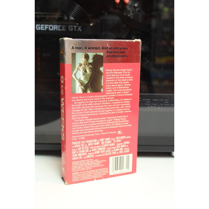 9½ Weeks VHS Drama; Romance