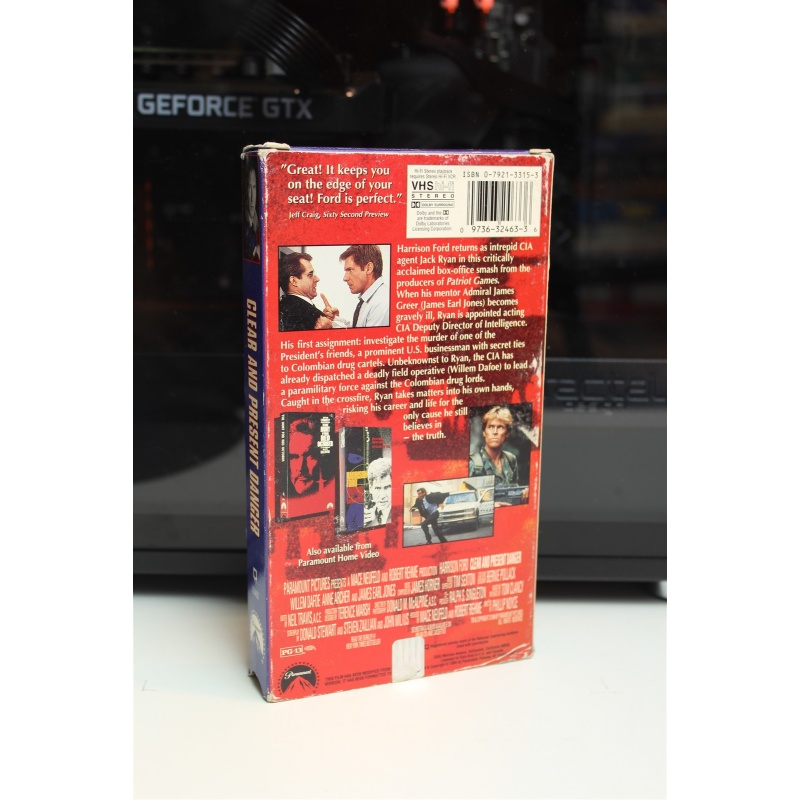 Clear And Present Danger VHS Drama; Thriller; Crime; Action