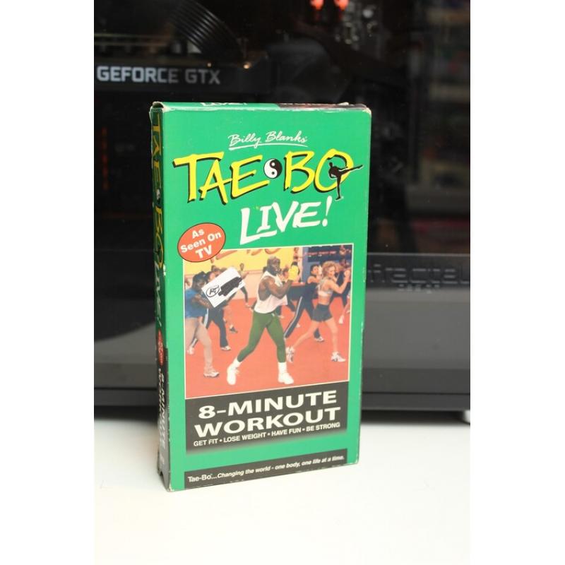 Tae Bo Live: 8-Minute Workout (Vhs) Billy Blanks. Vg Cond. Rare 