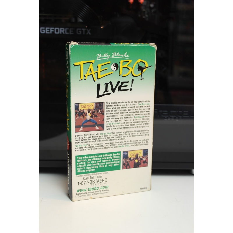 Tae Bo Live: 8-Minute Workout (Vhs) Billy Blanks. Vg Cond. Rare