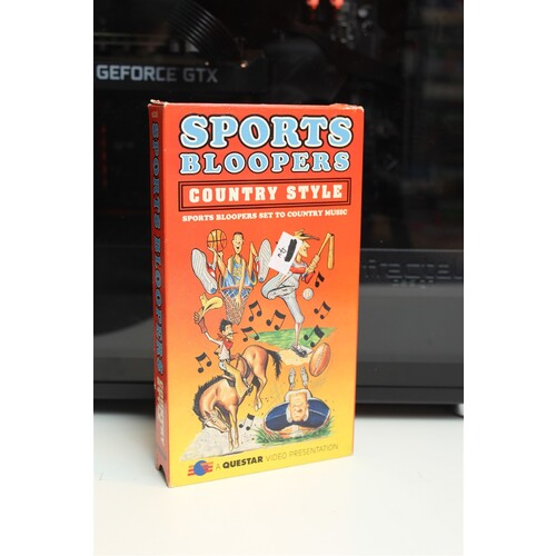Sports Bloopers Country Style Vhs Rare Vintage Collectible VHS