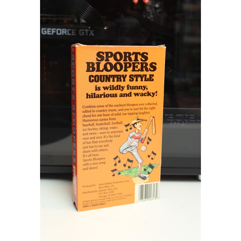 Sports Bloopers Country Style Vhs Rare Vintage Collectible VHS
