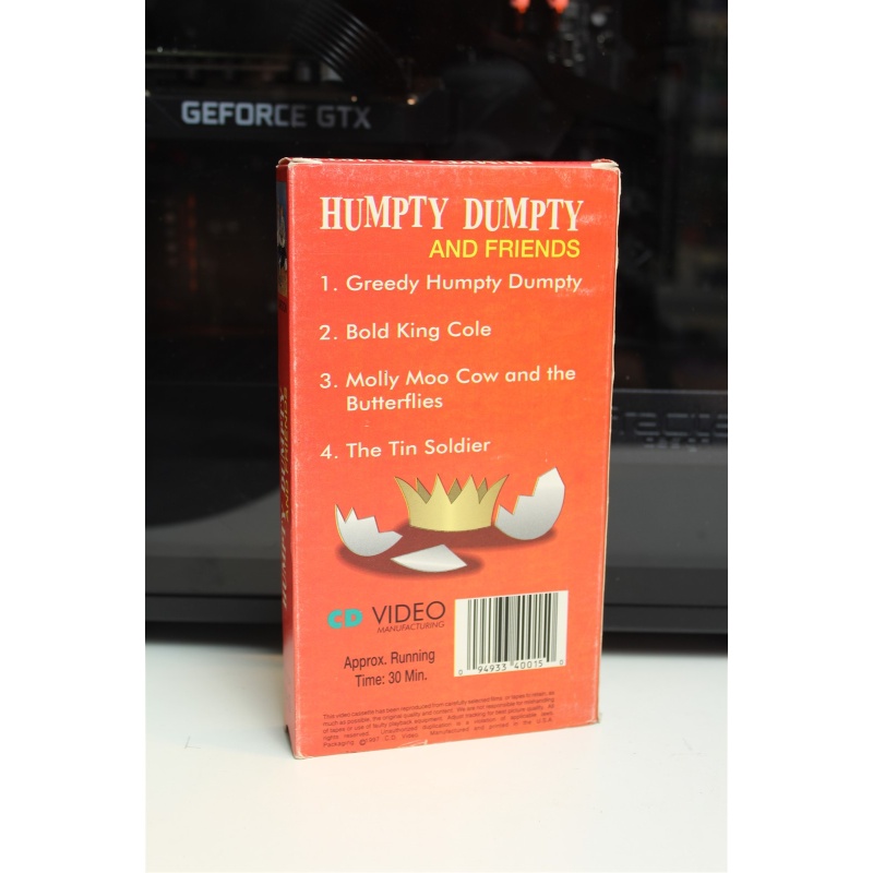 Humpty Dumpty And Friends Vtg Kids 4 Animated Cartoons VHS