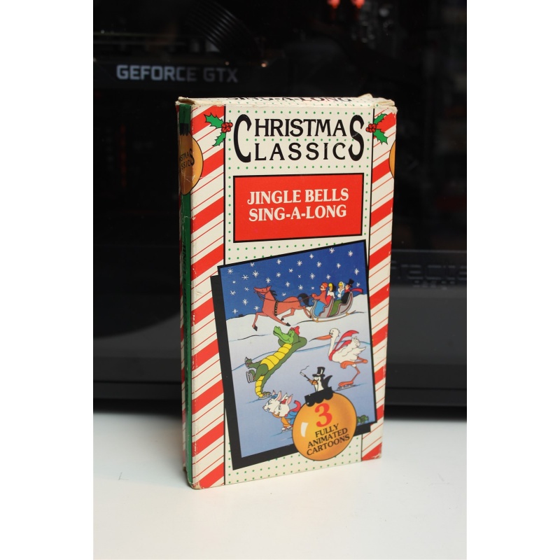Christmas Classics: Jingle Bells Sing-Along Cartoons Vhs 1991 V