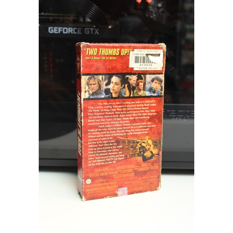 A Knights Tale VHS Adventure; Romance; Action
