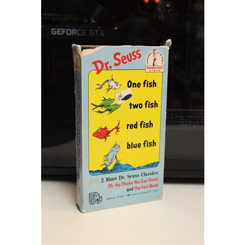 Dr. Seuss One Fish, Two Fish, Red Fish, Blue Fish VHS Animation