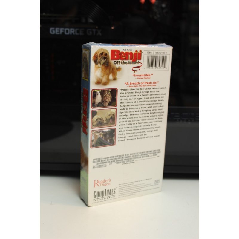 Benji: Off The Leash! VHS Drama; Family