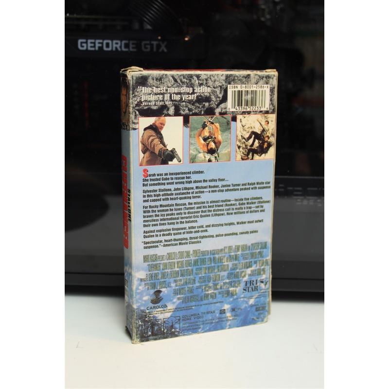 Cliffhanger VHS Adventure; Thriller; Action