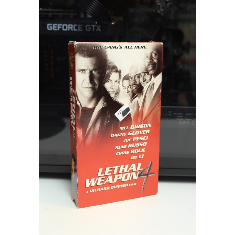 Lethal Weapon 4 VHS Thriller; Crime; Action