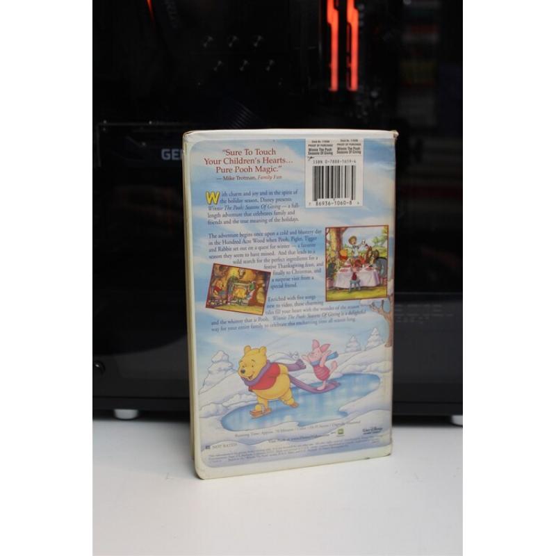 Winnie The Pooh: Seasons Of Giving VHS Animation; Adventure; Fa 