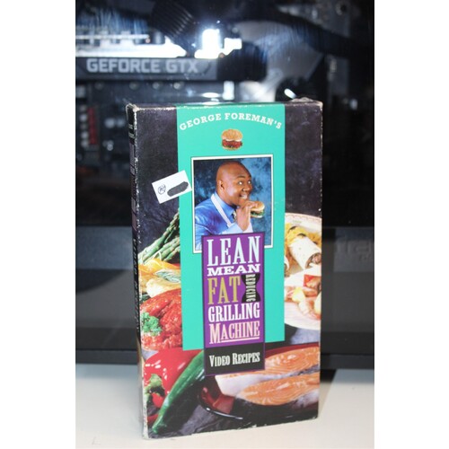 Lean Mean Fat Reducing Grilling Machine Video Recipes VHS